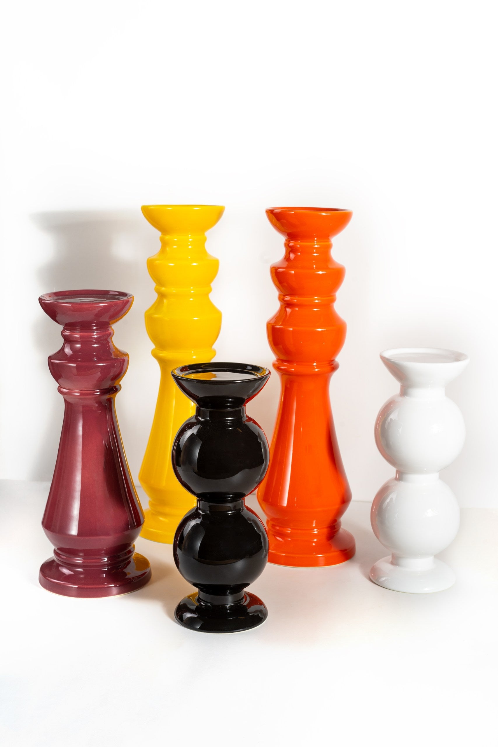 Sculptural Ceramic Candlesticks